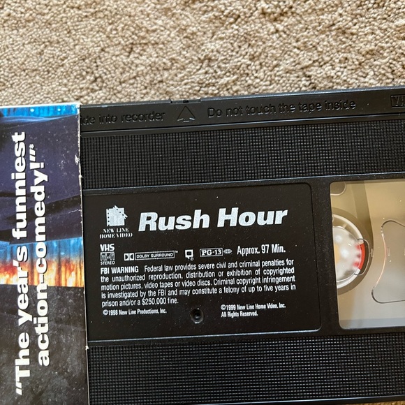 Rush Hour Movie VHS tape Jackie Chan Chris Tucker - Picture 3 of 3